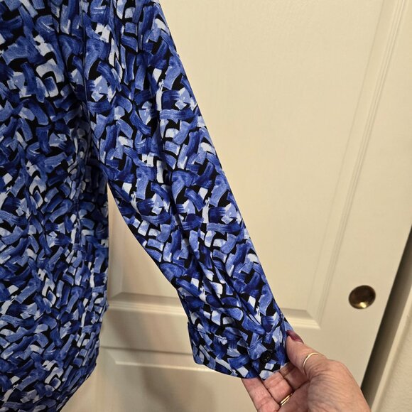 Dana Buchman Women's Top Pullover 3/4 Sleeve Polyester High Low Hem Size M - Picture 5 of 8